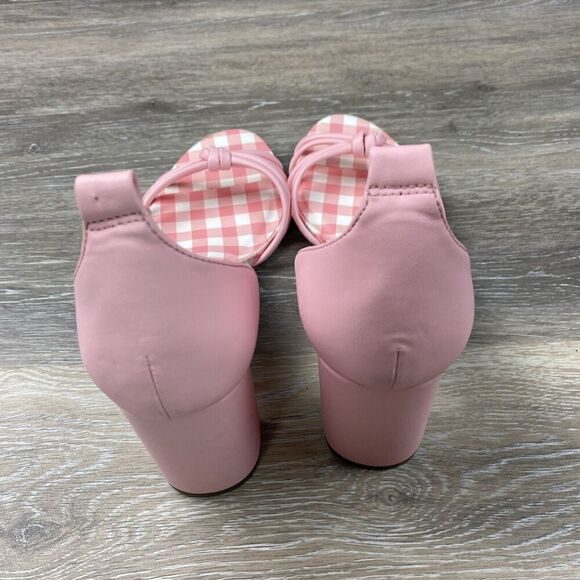 NWOB Draper James RSVP Elisa Geranium Pink Chunky Heel Sandal Size 9.5 - Picture 5 of 8
